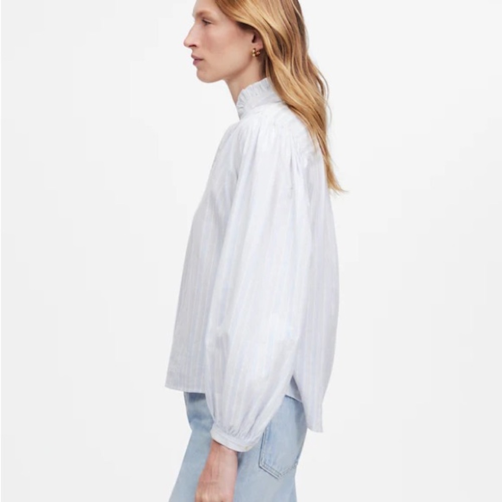 Madewell White Striped Top - Picture 2 of 7